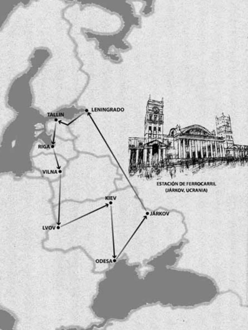 El recorrido que siguió Sara ese verano del 91.