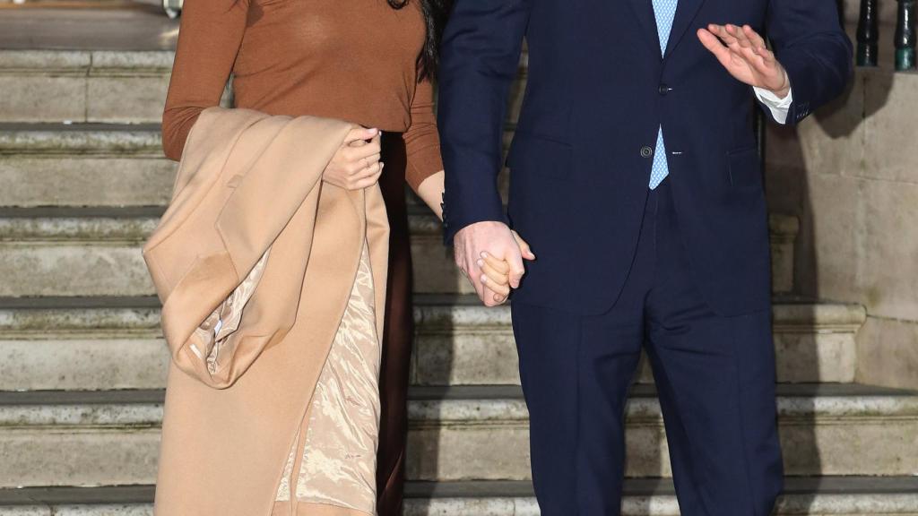 Harry y Meghan en una imagen de archivo tomada en enero de 2020.