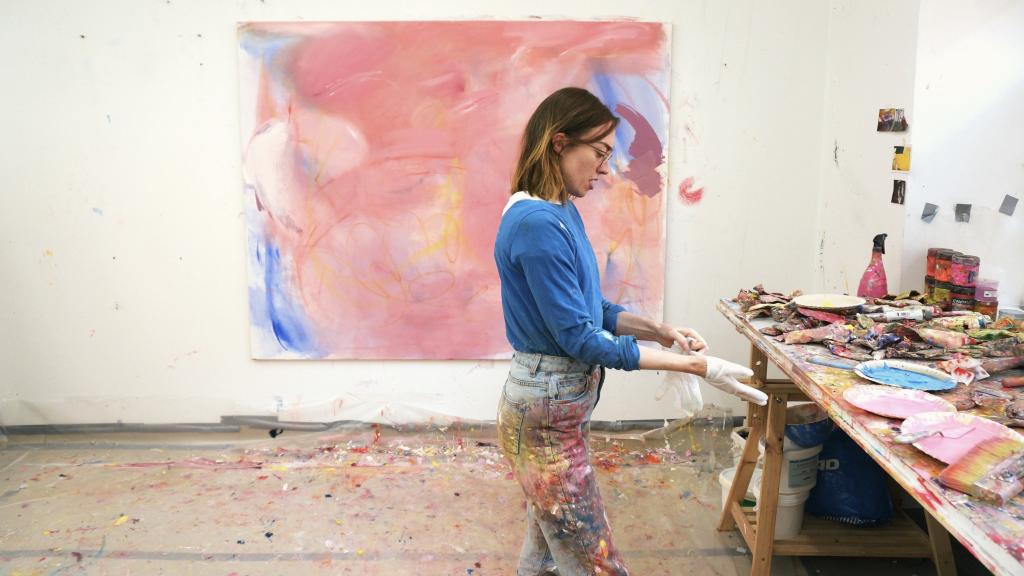 Aileen Murphy en el estudio.