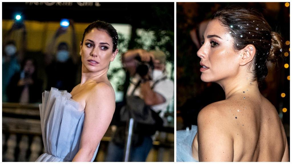 Blanca Suárez, con moño de bailarina.