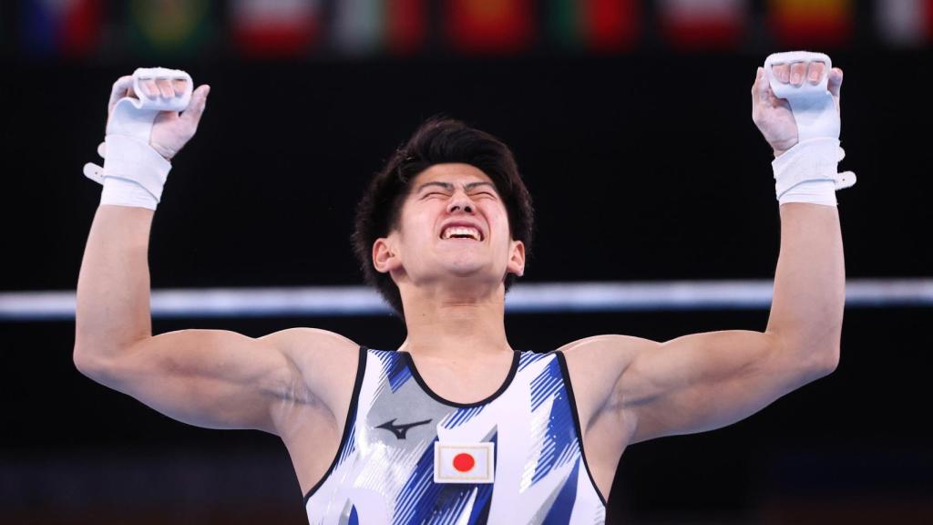 Daiki Hashimoto durante una prueba de los JJOO de Tokio 2020