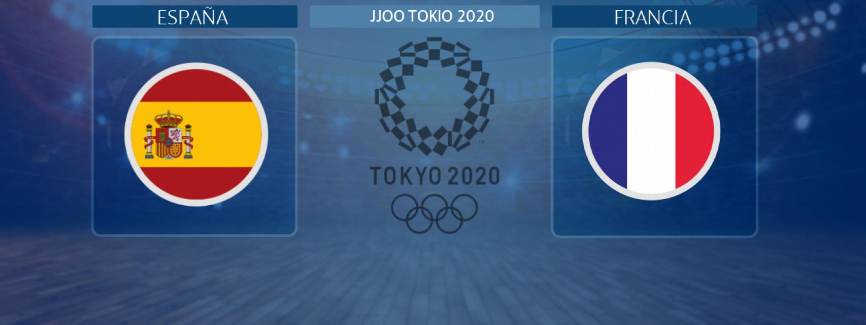 España - Francia, partido de balonmano masculino de los JJOO Tokio 2020