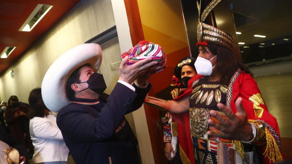 Saludo de autoridades de la Nación al presidente de la República, Pedro Castillo Terrones