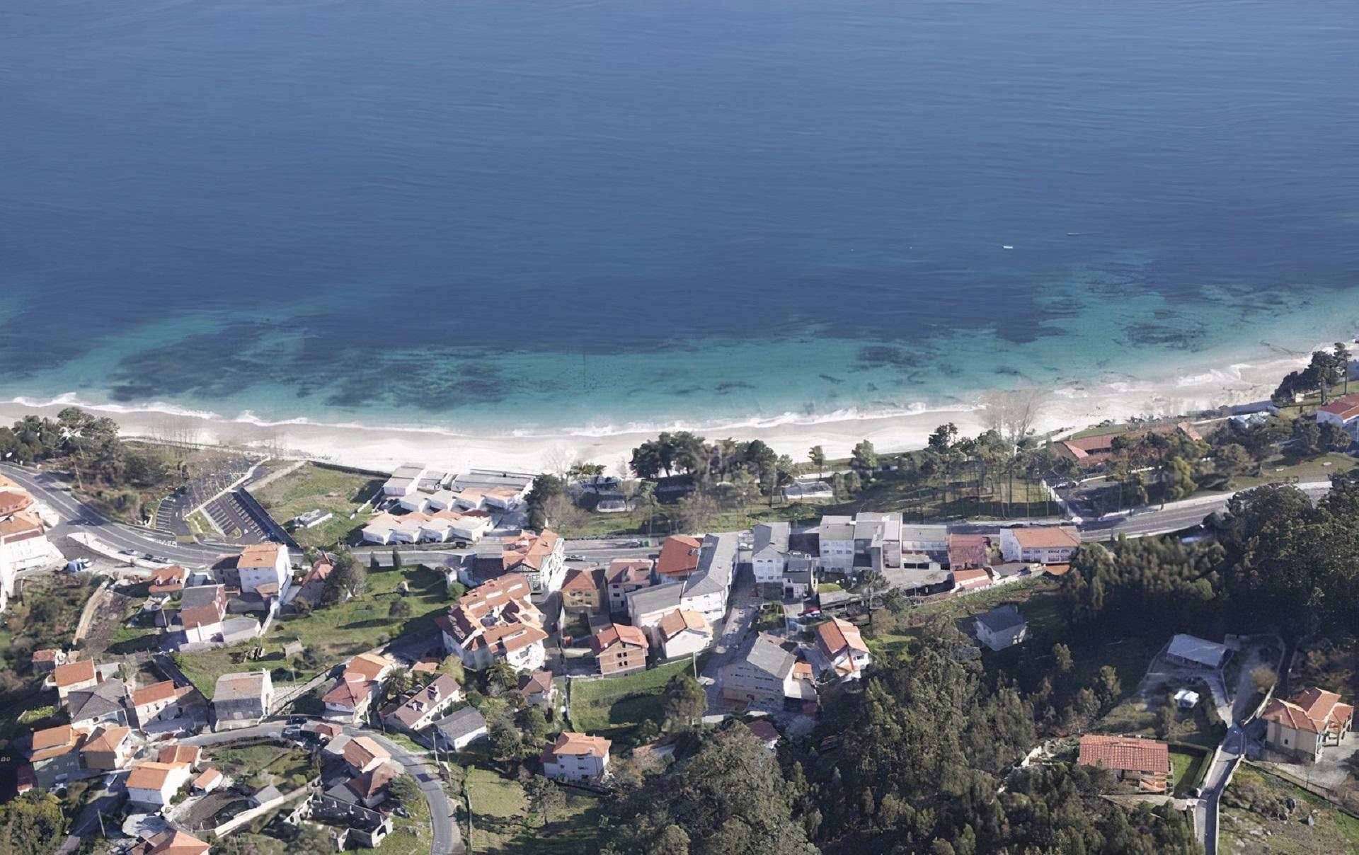 La playa de San Francisco, situada en el municipio coruñés de Muros.