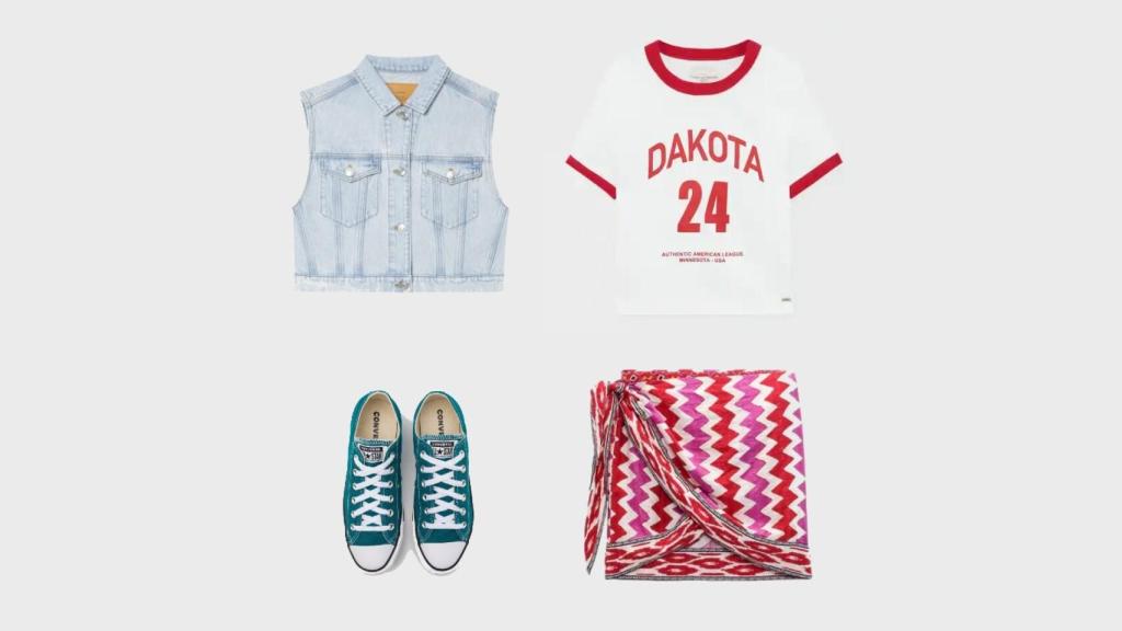 'Look' creado por EL ESTILO para lucir la falda de Zara durante el día.