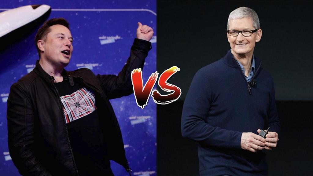 Elon Musk y Tim Cook