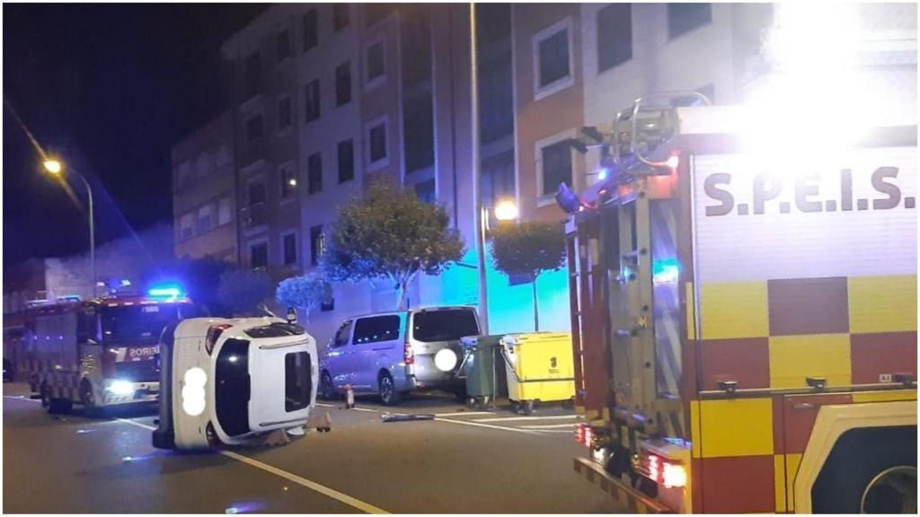 Accidente la pasada madrugada.