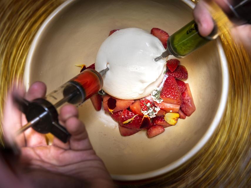 Burrata inyectada Inclán Brutal Bar