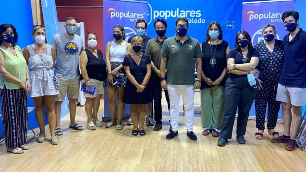 Reunión del PP de Torrijos (Toledo) donde se ha hablado de la inseguridad ciudadana