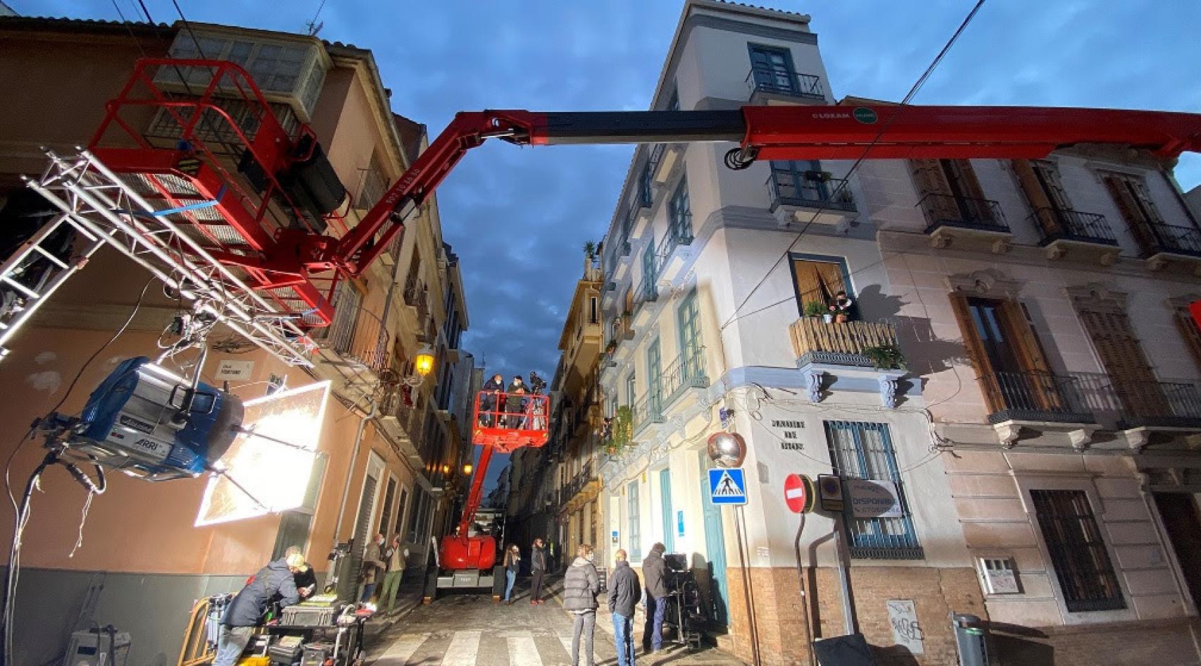 Otro rodaje en Málaga.