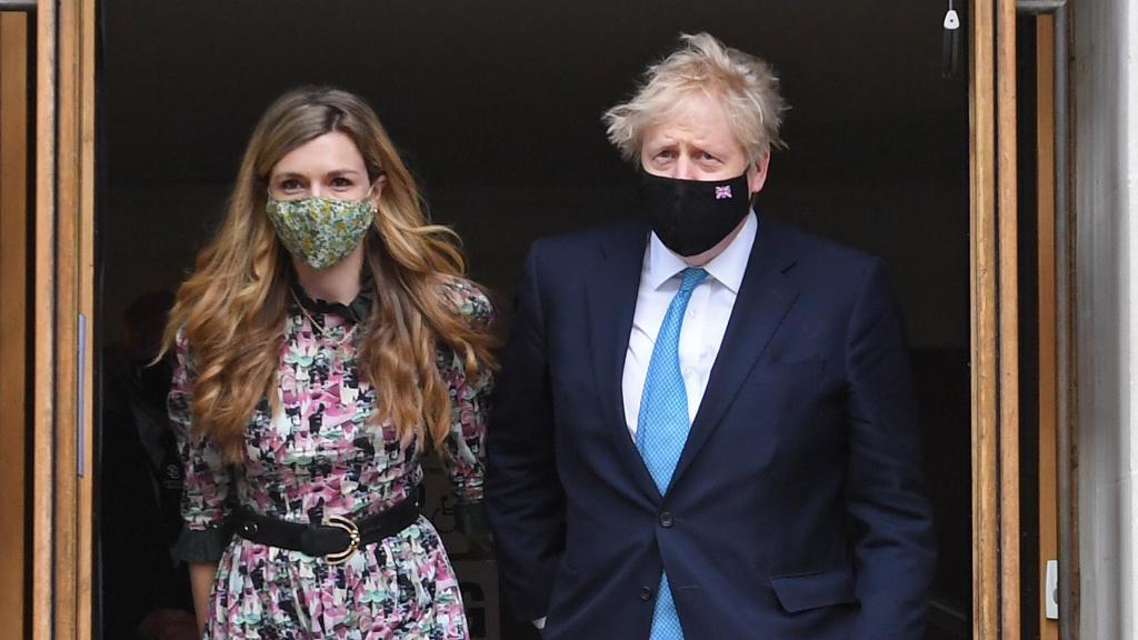 Boris Johnson y Carrie Symonds en una imagen de archivo.