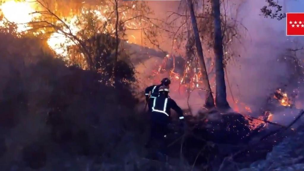 Incendio en el pantano de San Juan.
