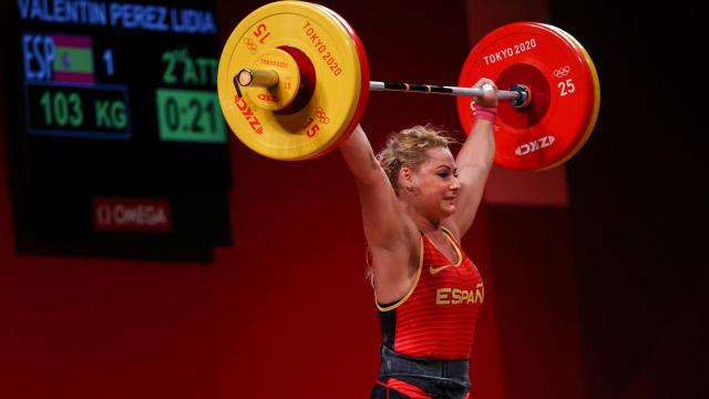 Lydia Valentín durante los JJOO de Tokio 2020
