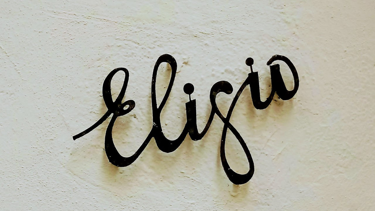 Rótulo del Eligio. Foto: Rafael del Castillo Ferrero