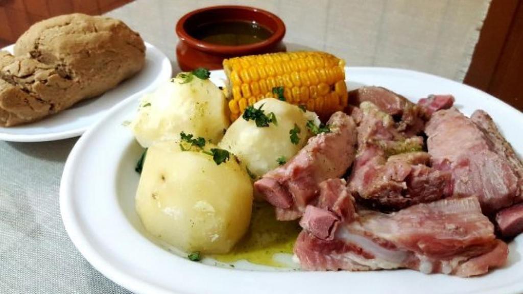 Costillas con piñas