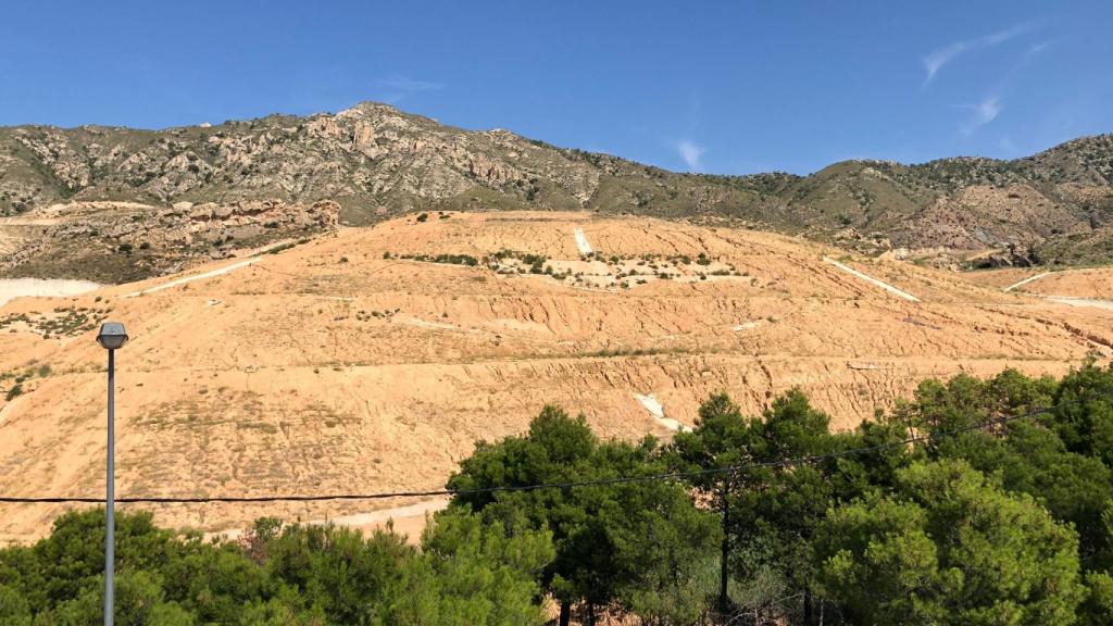 El estado del vertedero, este martes.