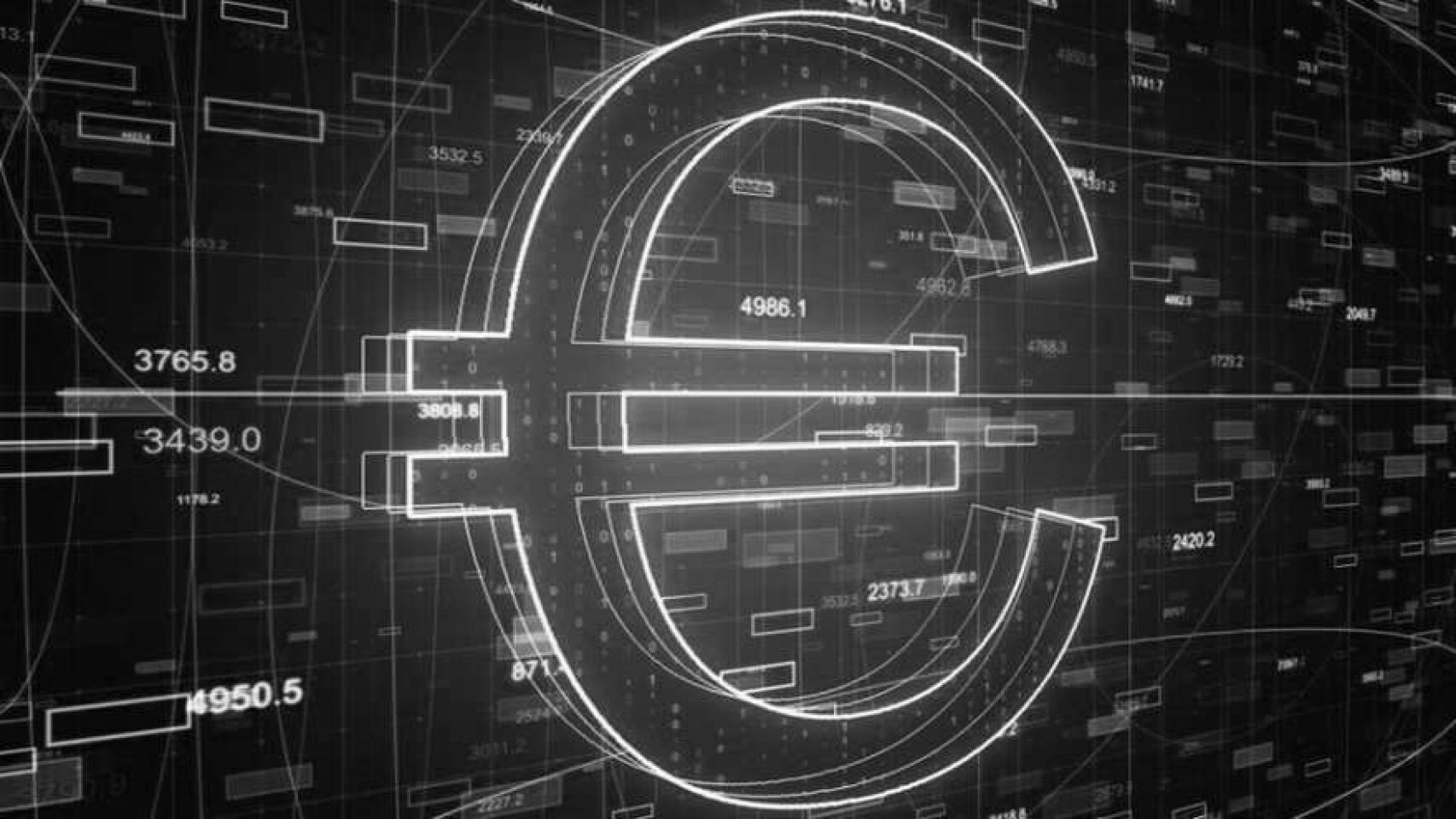 Imagen de archivo del logo del euro.