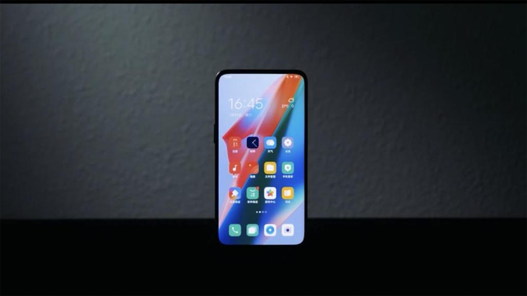Móvil de Oppo con cámara bajo la pantalla