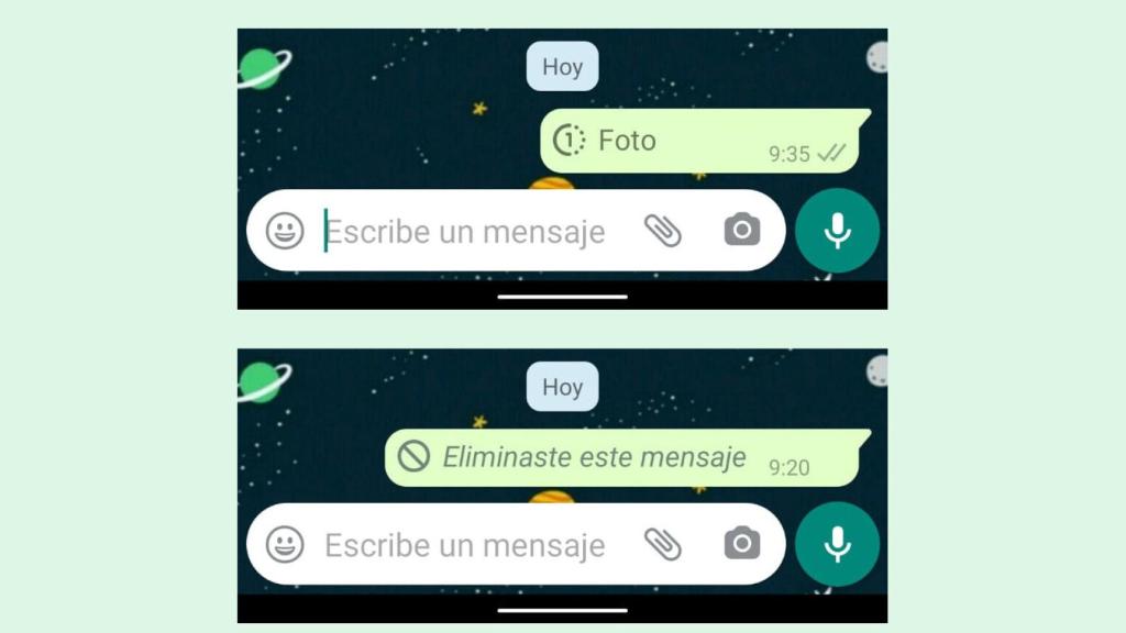 WhatsApp fotos se autodestruyen
