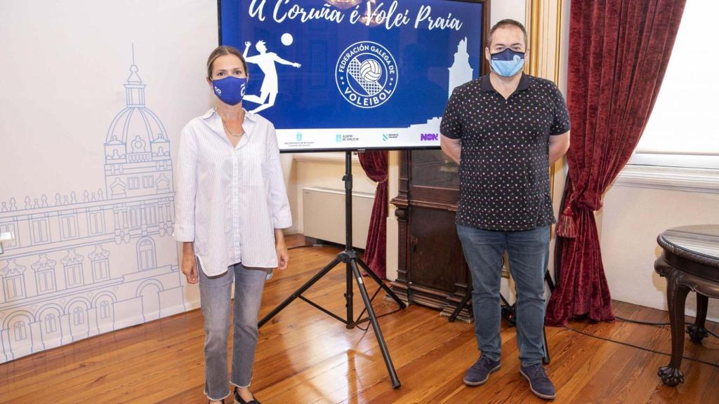 Acto de presentación de los campeonatos de voleibol.
