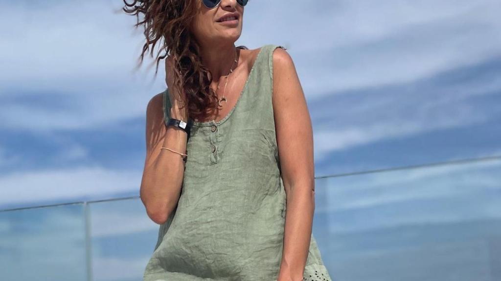 La periodista, durante su estancia en Mallorca.