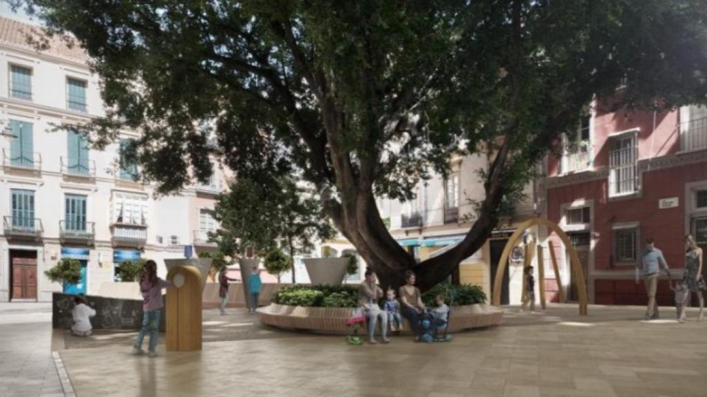 La futura plaza de la mierda.