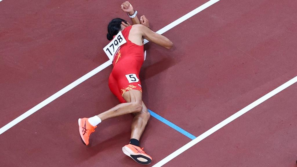 Mohamed Katir, sobre el tartán de Tokio 2020 tras la final del 5.000 metros