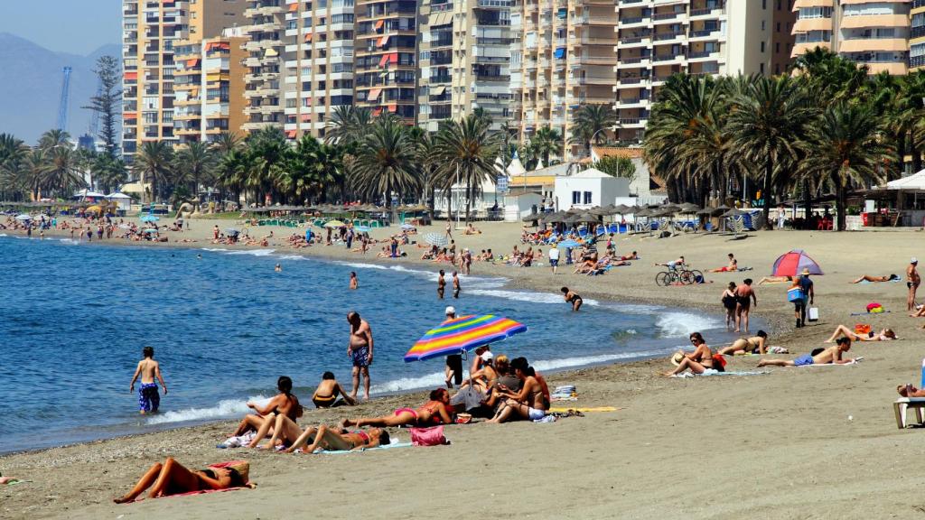 La playa de la Malagueta.