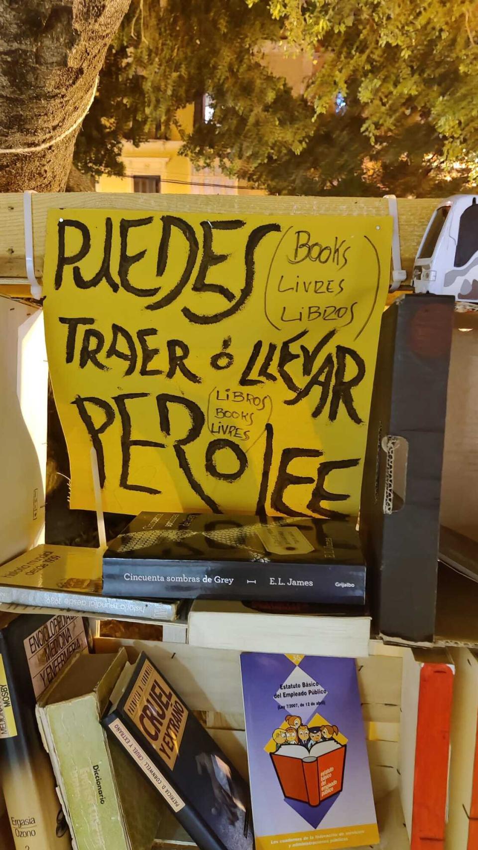 Una imagen de la estantería.