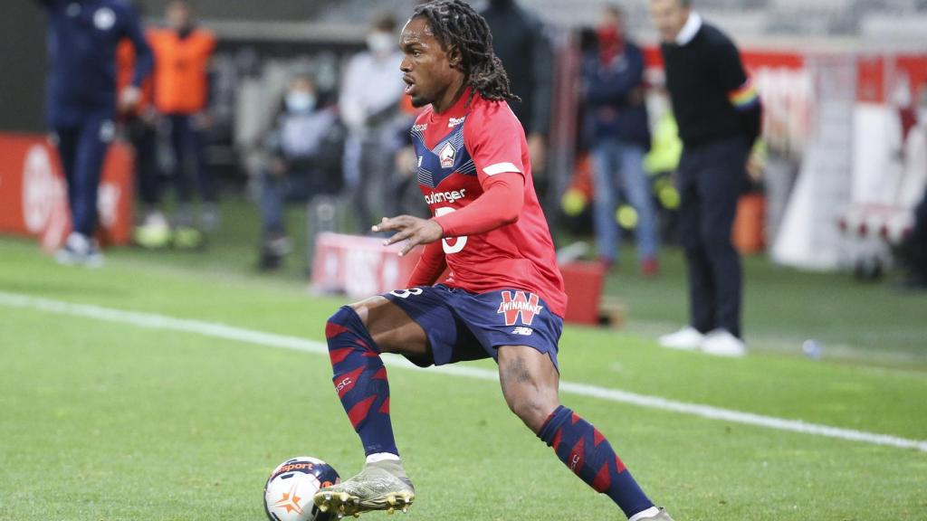 Renato Sanches en un partido con el Lille