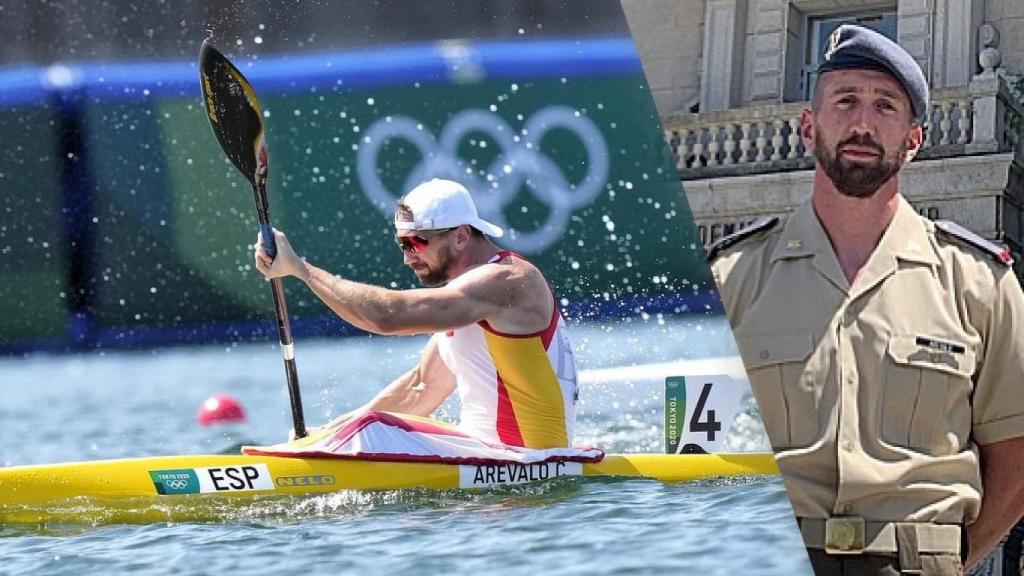 Carlos Arévalo, en los JJOO de Tokio 2020 y vestido de militar