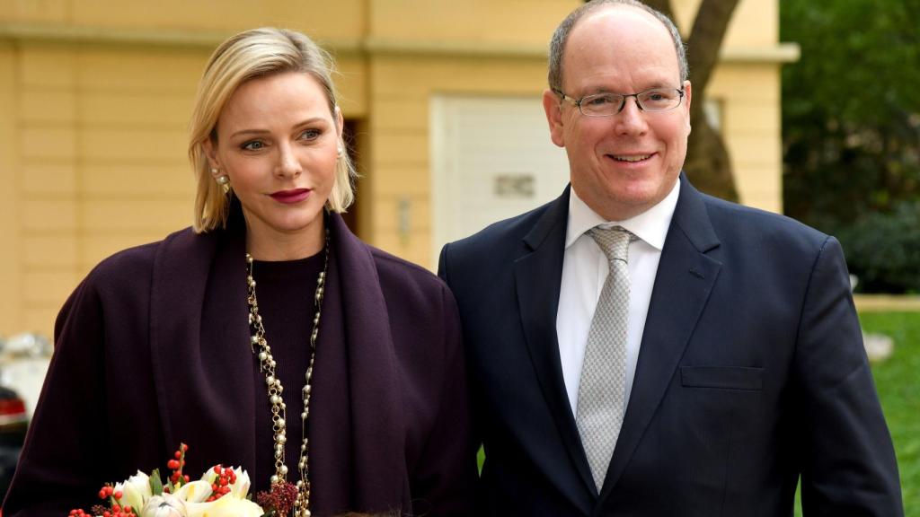 Alberto y Charlène en una fotografía tomada en diciembre de 2019.