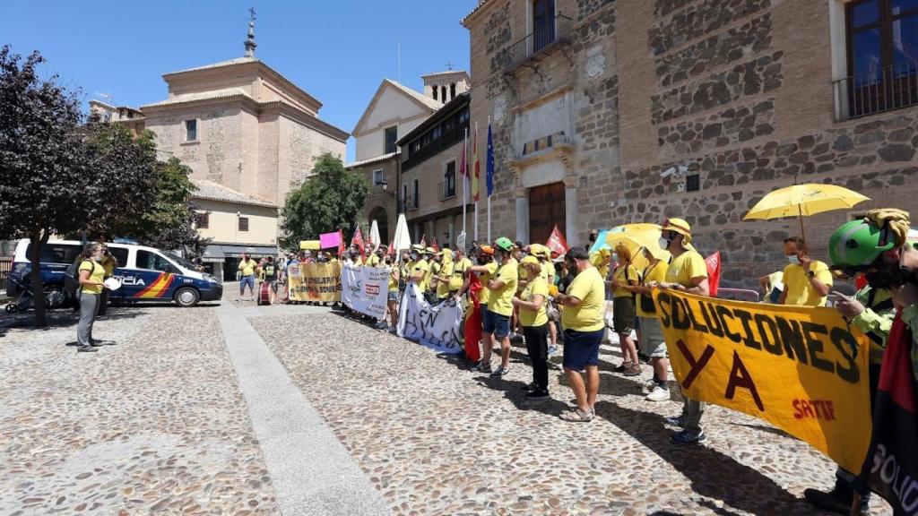 Manifestación de Geacam en Toledo. Foto: Óscar Huertas