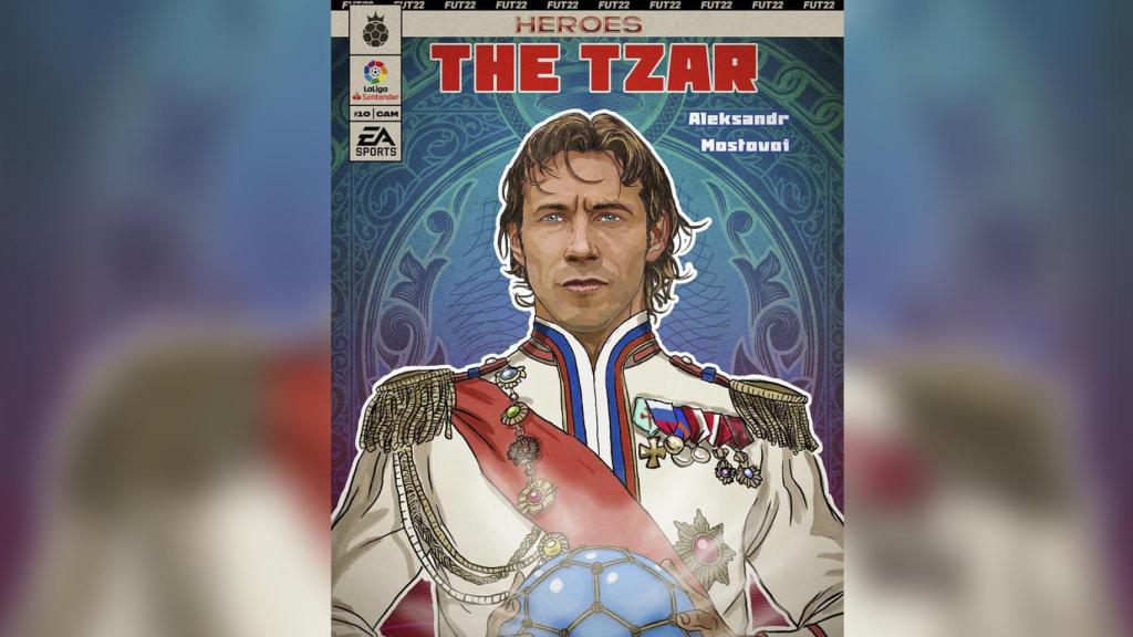 Imagen de presentación de la carta ‘Héroes de FUT’ de Mostovoi.