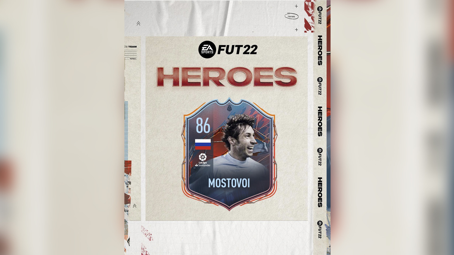 Valoración media que tendrá Mostovoi en el FIFA 22