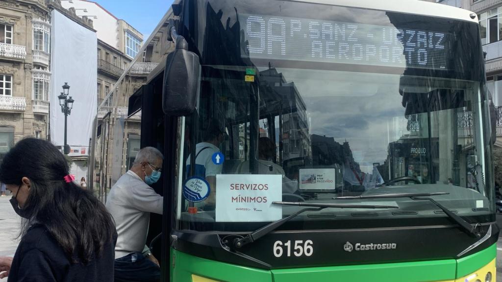 Vitrasa asegura servicios mínimos durante los días de huelga.