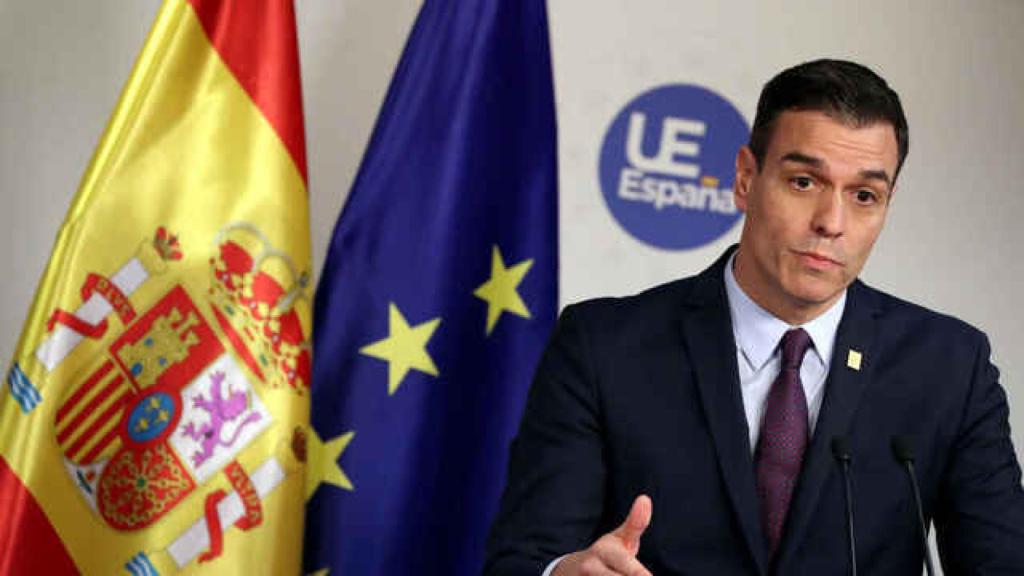 Pedro Sánchez en rueda de prensa