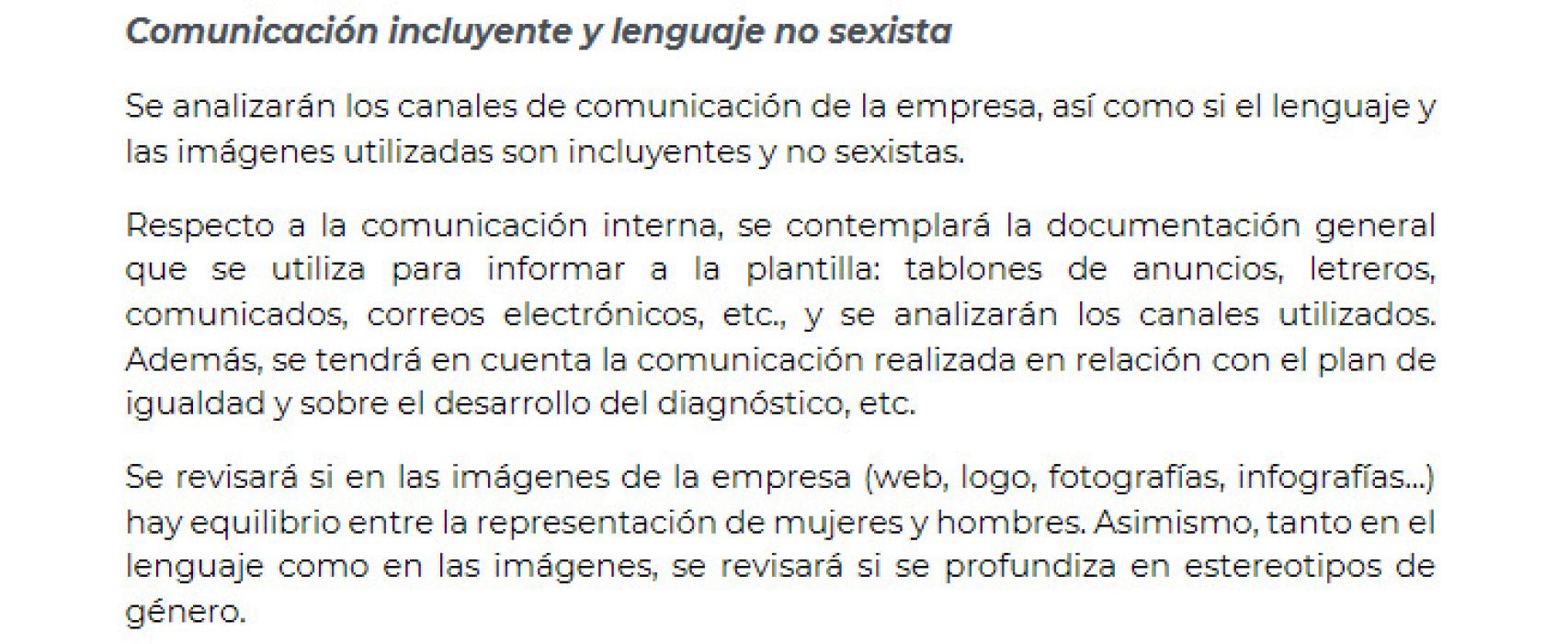 Extracto de la 'Guía para la elaboración de planes de igualdad en las empresas'.