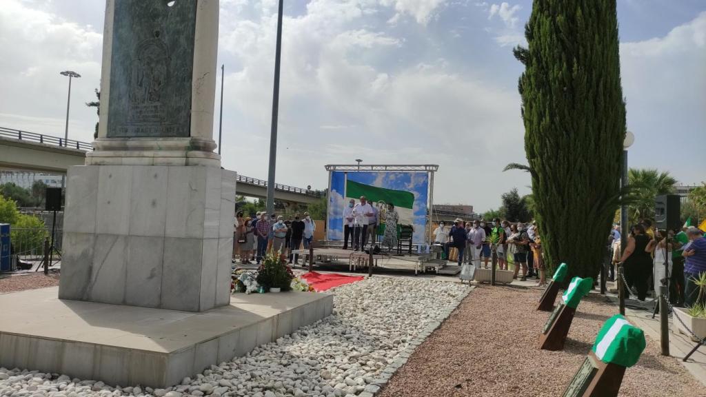 Un momento del acto de homenaje a Blas Infante.