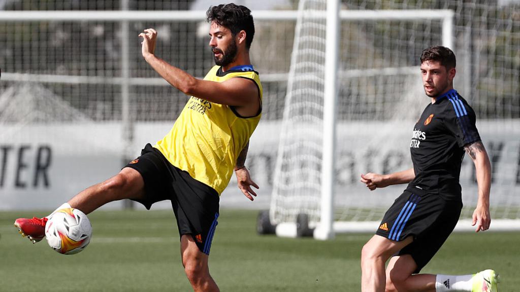 Isco, durante el partido de entrenamiento del Real Madrid