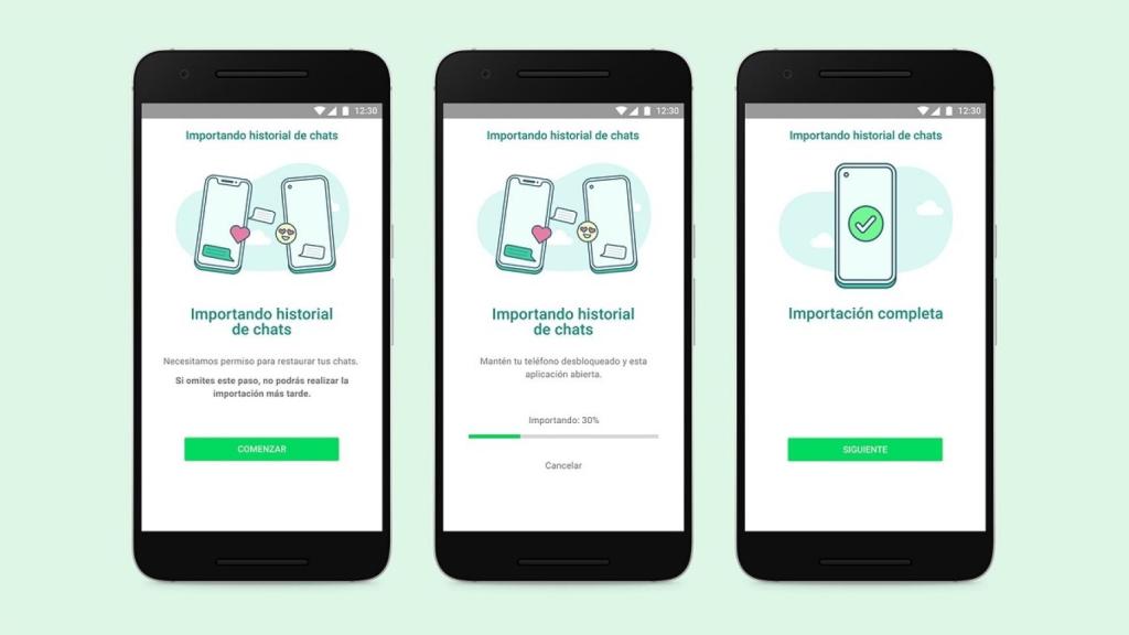 WhatsApp pasar chats iOS y Android