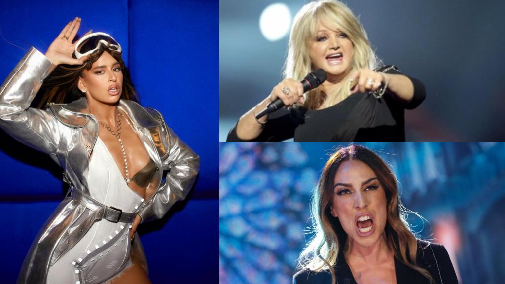 Mónica Naranjo, Bonnie Tyler y Nathy Peluso.