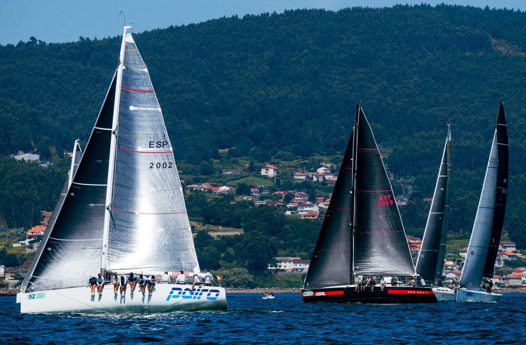 Un momento de la regata Mar de Maeloc de este miércoles (María Devesa).