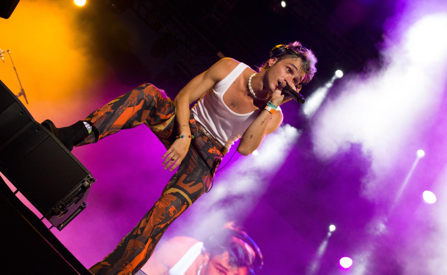 Pol Granch durante su concierto en Marbella.