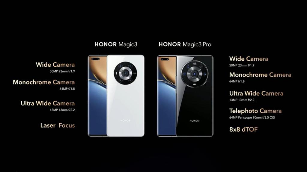 Características de las cámaras de los Magic 3