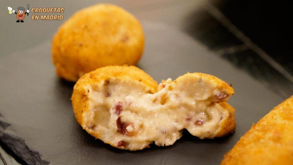 Croqueta de jamón de bellota de Taberna Pedraza.