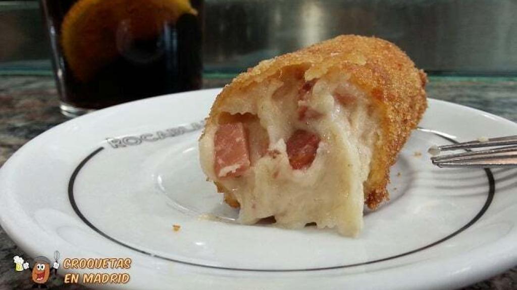 Croqueta de jamón de Rocablanca.