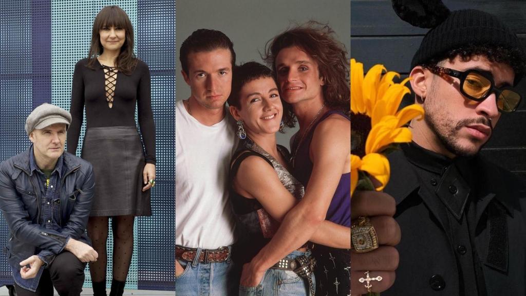 Amaral, Mecano y Bad Bunny.