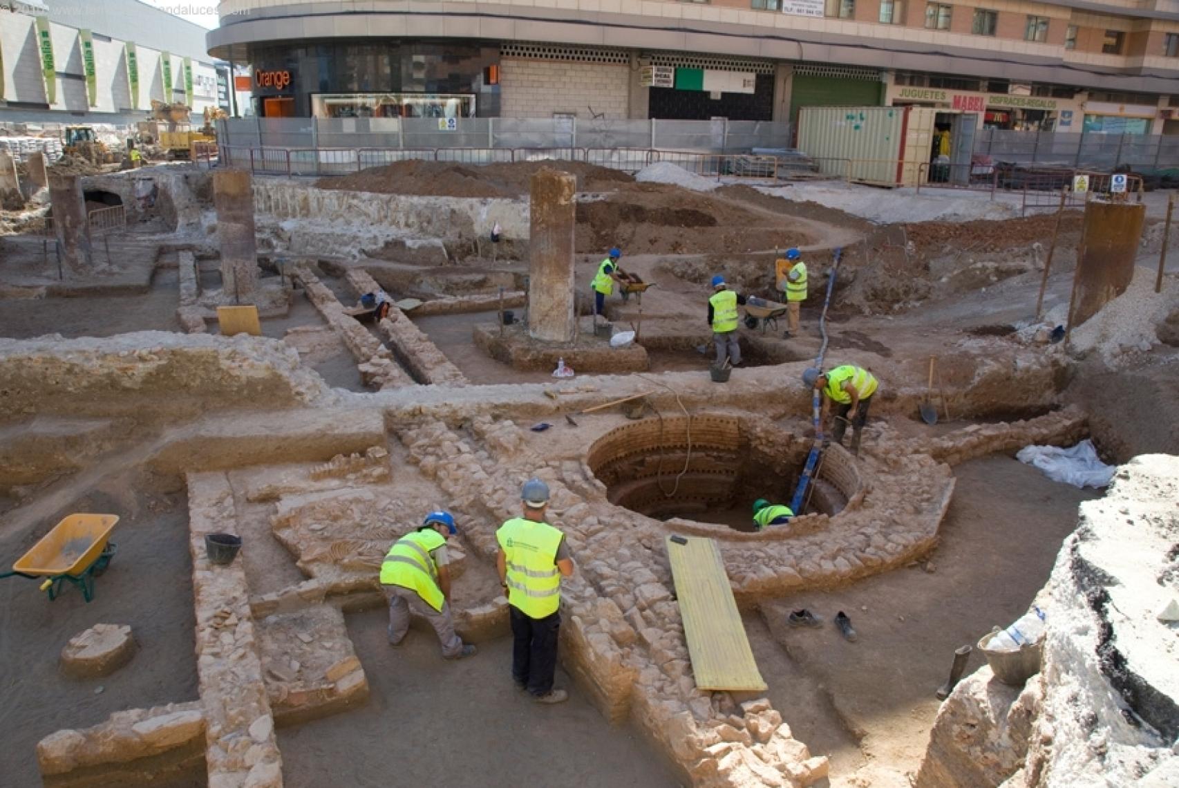 Alfar encontrado en la zona de la Explanada de la Estación.
