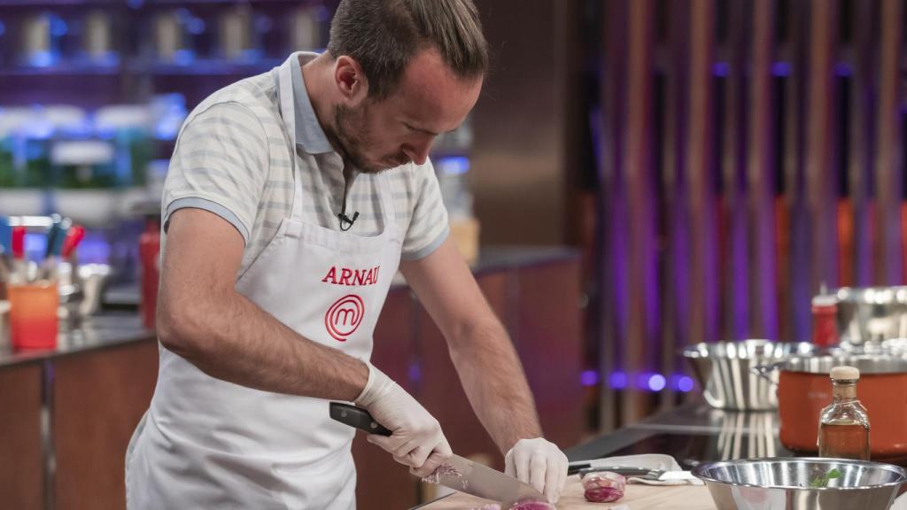 Arnau realiza una prueba del concurso.